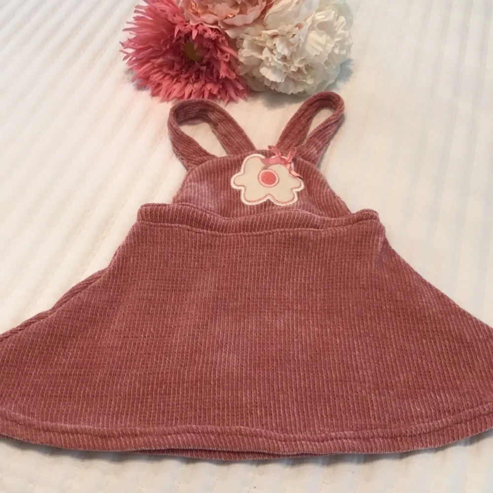 Nannette Pink Ribbed Jumper Dress Size 18 Months
